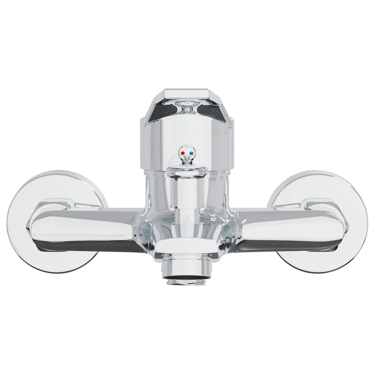 vidaXL Shower Mixer Tap Chrome G 1/2 inches