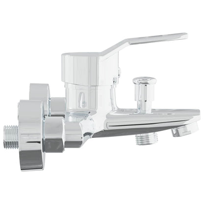 vidaXL Shower Mixer Tap Chrome G 1/2 inches