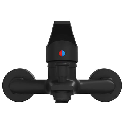 vidaXL Shower Mixer Tap Black G 1 / 2 inches