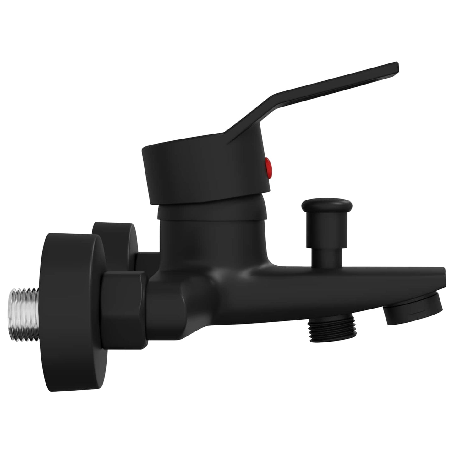 vidaXL Shower Mixer Tap Black G 1 / 2 inches