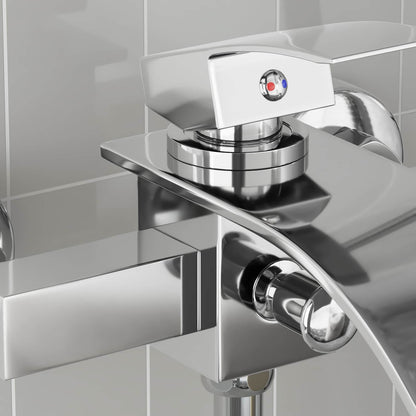 vidaXL Shower Mixer Tap Chrome G 1/2 inches