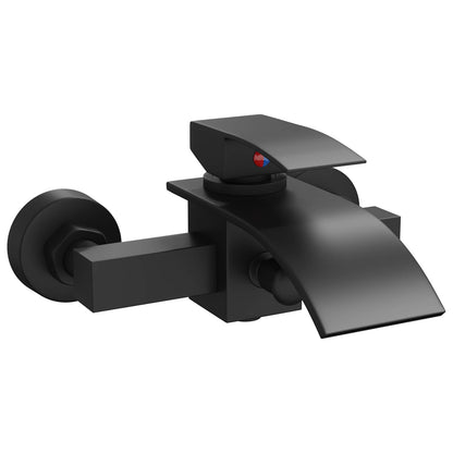 vidaXL Shower Mixer Tap Black G 1/2 inches