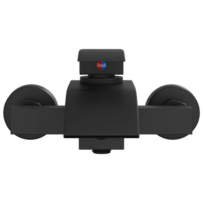 vidaXL Shower Mixer Tap Black G 1/2 inches