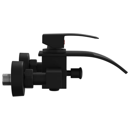vidaXL Shower Mixer Tap Black G 1/2 inches