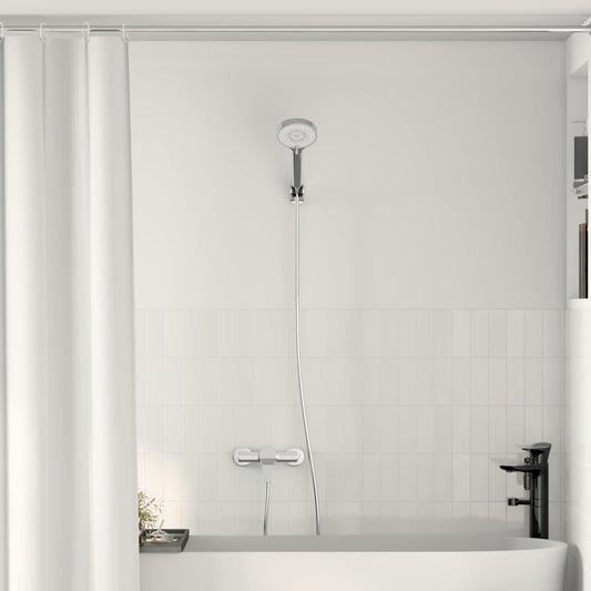 vidaXL Shower Head Set Chrome G 1 / 2 inches Brass