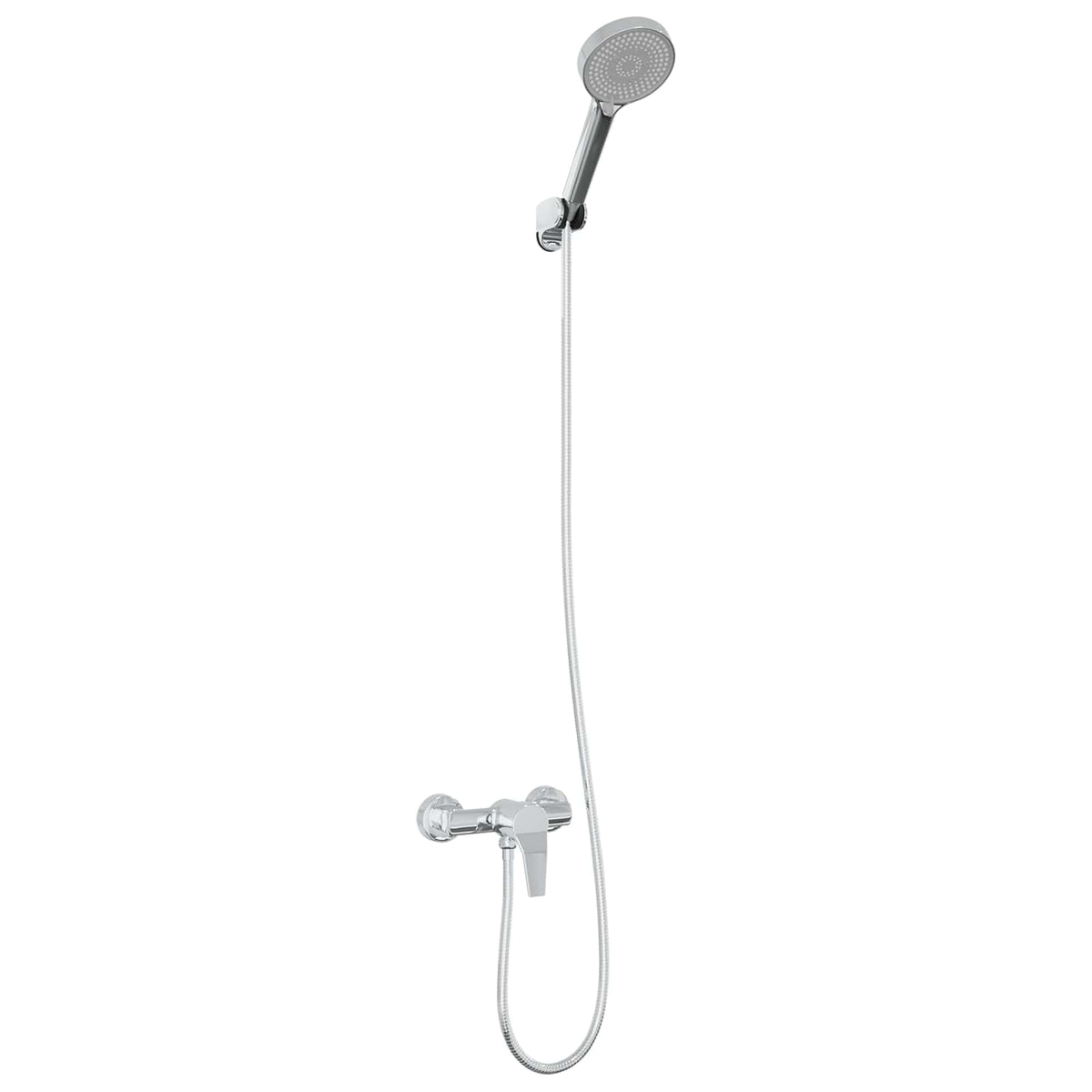 vidaXL Shower Head Set Chrome G 1 / 2 inches Brass