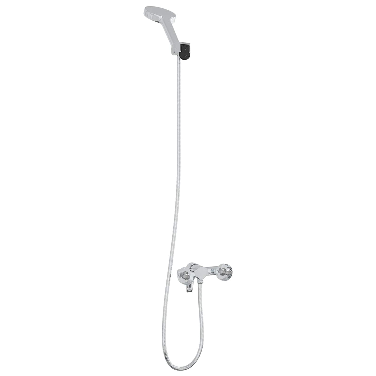 vidaXL Shower Head Set Chrome G 1 / 2 inches Brass