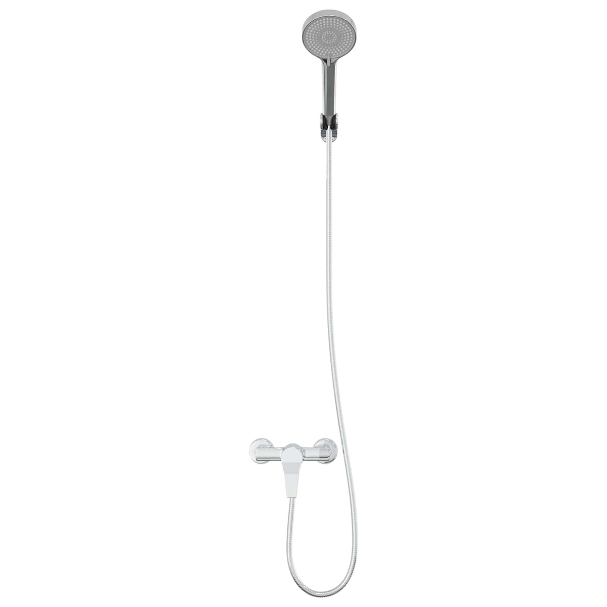 vidaXL Shower Head Set Chrome G 1 / 2 inches Brass