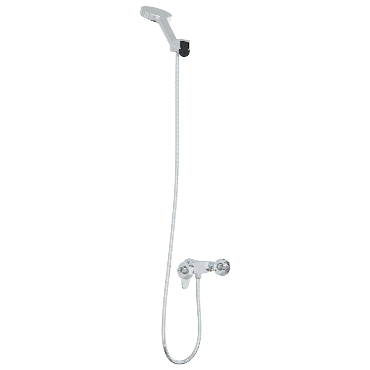 vidaXL Shower Head Set Chrome G 1 / 2 inches