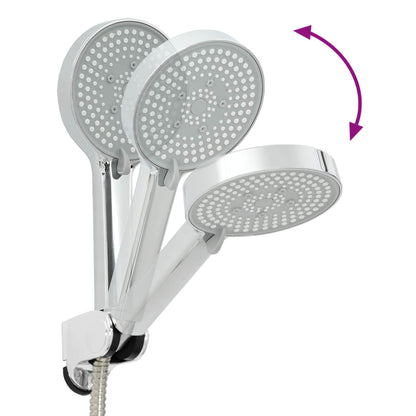 vidaXL Shower Head Set Chrome G 1 / 2 inches