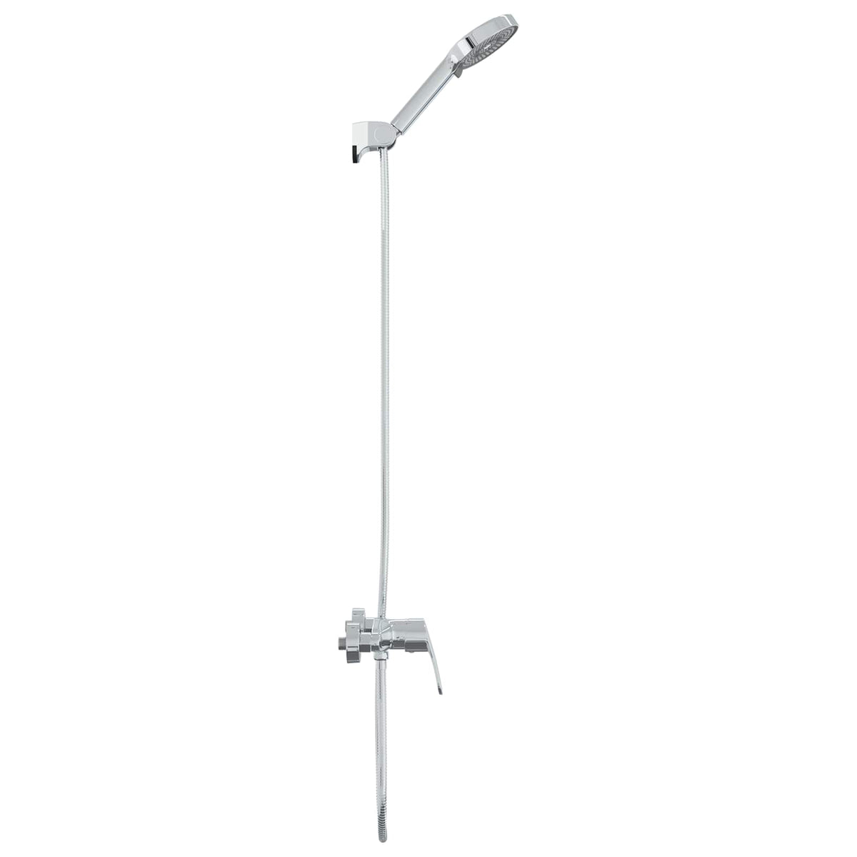 vidaXL Shower Head Set Chrome G 1 / 2 inches