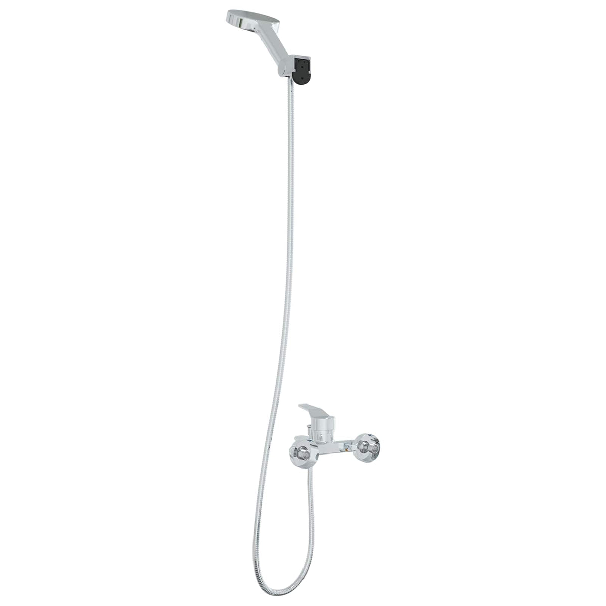 vidaXL Shower Head Set Chrome G 1/2 inches