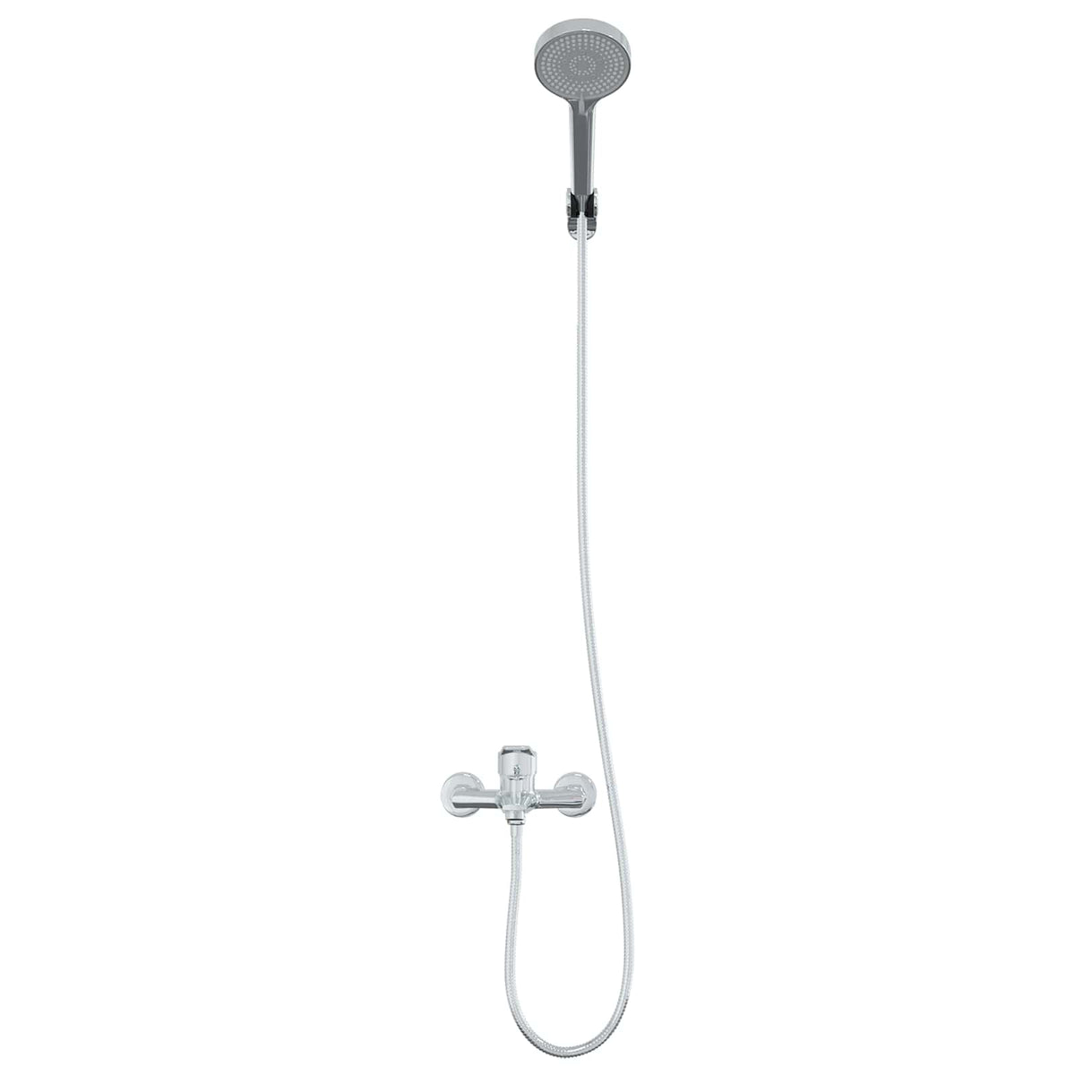 vidaXL Shower Head Set Chrome G 1/2 inches