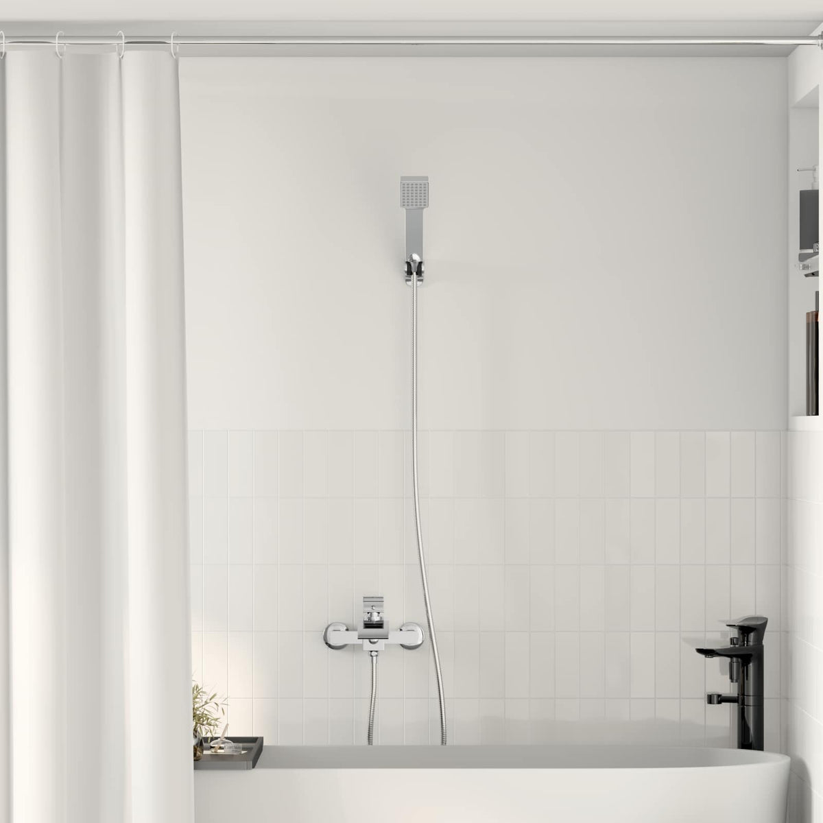 vidaXL Shower Head Set Chrome G 1/2 inches