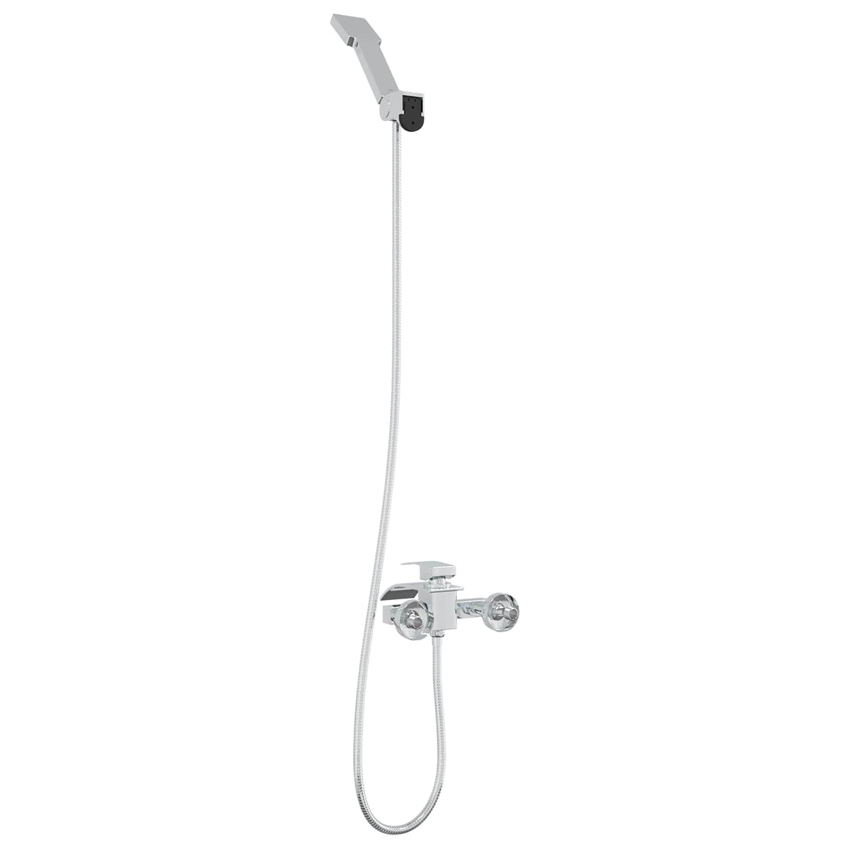 vidaXL Shower Head Set Chrome G 1/2 inches