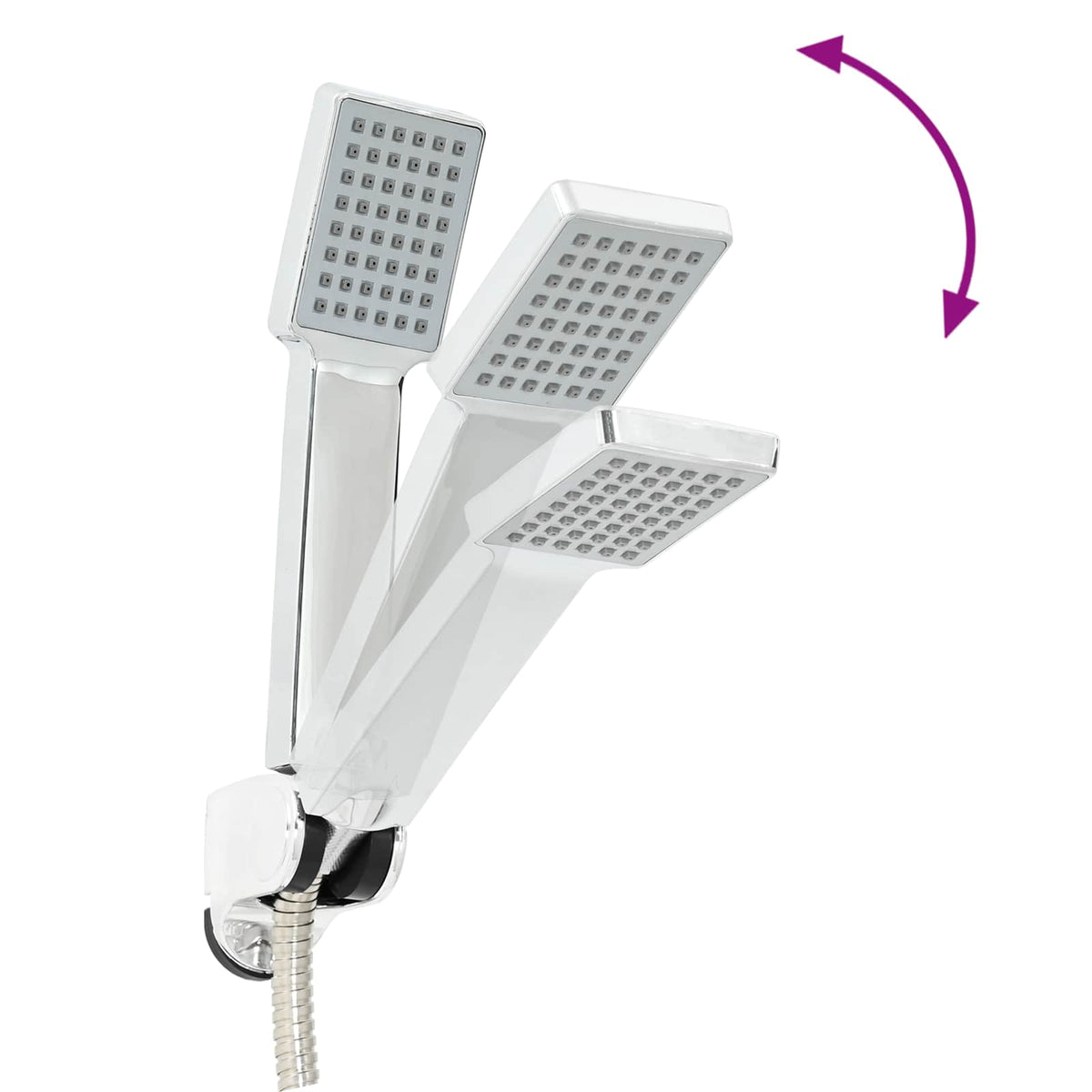 vidaXL Shower Head Set Chrome G 1/2 inches