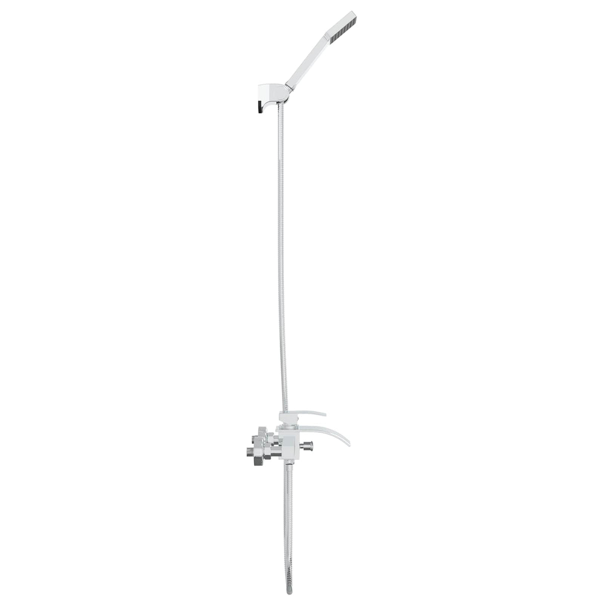 vidaXL Shower Head Set Chrome G 1/2 inches