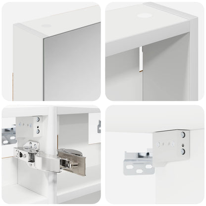 vidaXL Bathroom Cabinet Set 3 pcs 80 x 10.5 x 50 cm Engineered wood