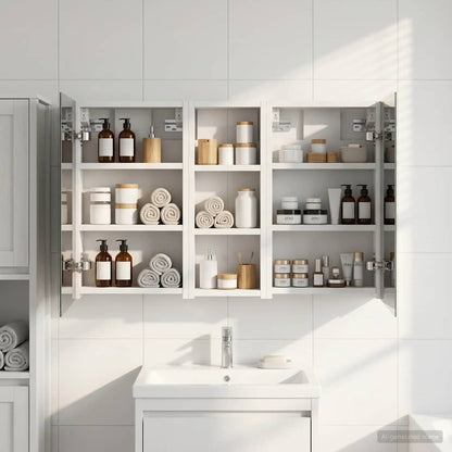vidaXL Bathroom Cabinet Set 3 pcs 80 x 10.5 x 50 cm Engineered wood