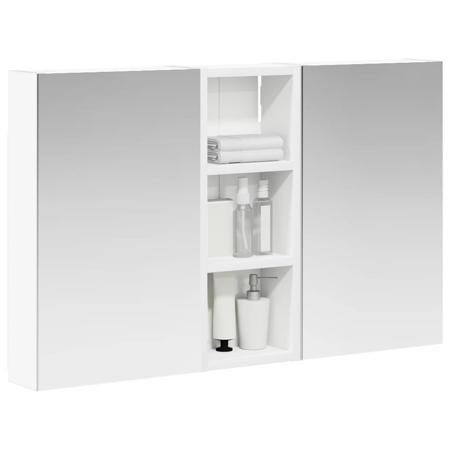 vidaXL Bathroom Cabinet Set 3 pcs 80 x 10.5 x 50 cm Engineered wood