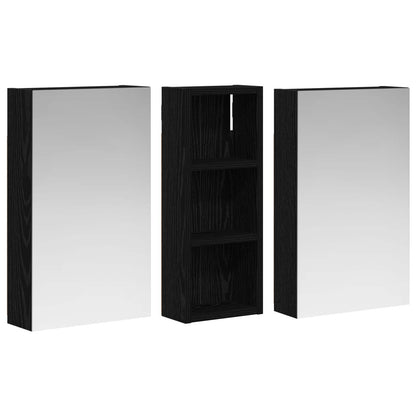 vidaXL Bathroom Cabinet Set 3 pcs 80 x 10.5 x 50 cm Engineered wood