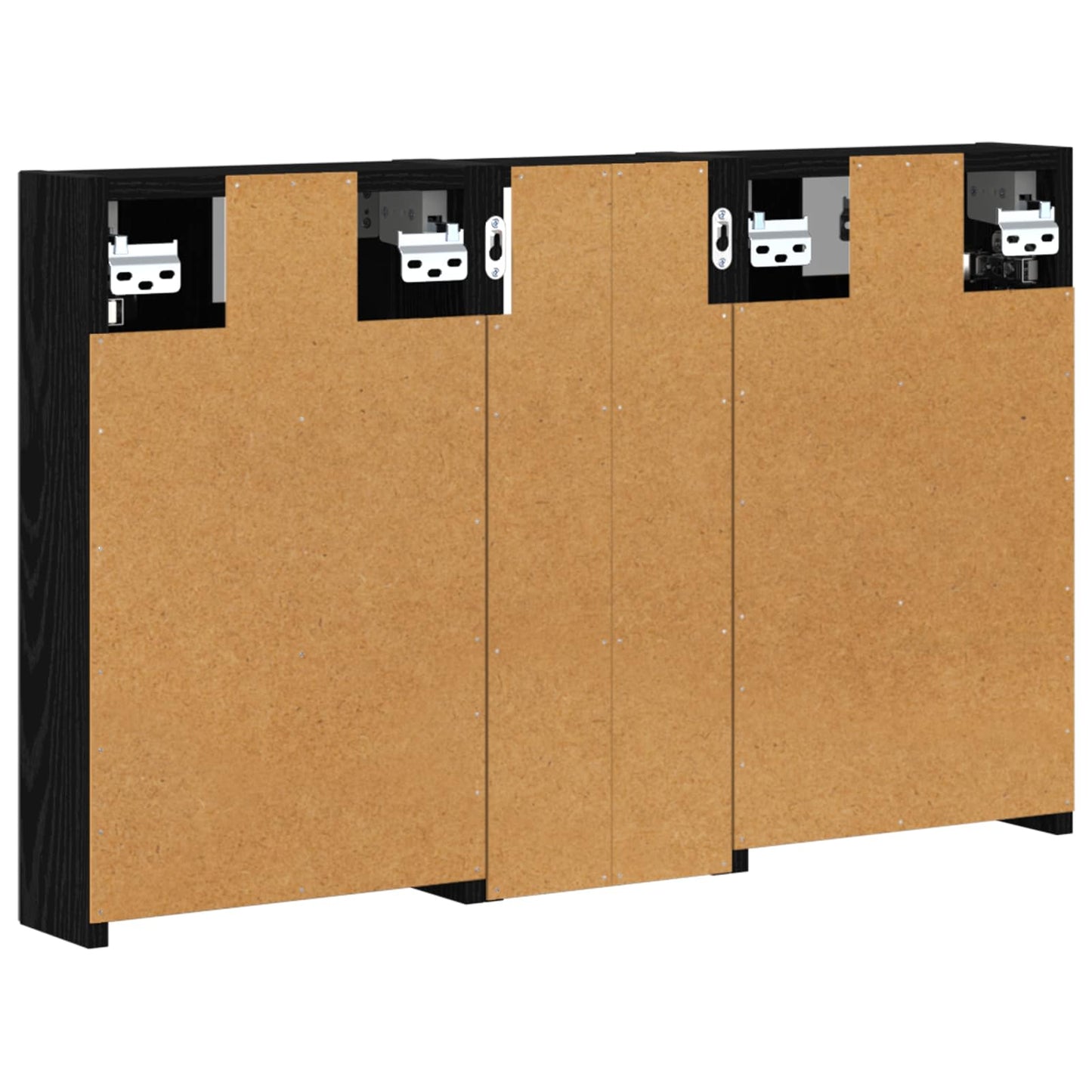 vidaXL Bathroom Cabinet Set 3 pcs 80 x 10.5 x 50 cm Engineered wood