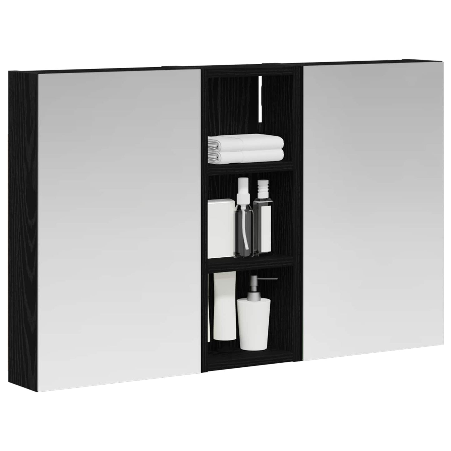 vidaXL Bathroom Cabinet Set 3 pcs 80 x 10.5 x 50 cm Engineered wood