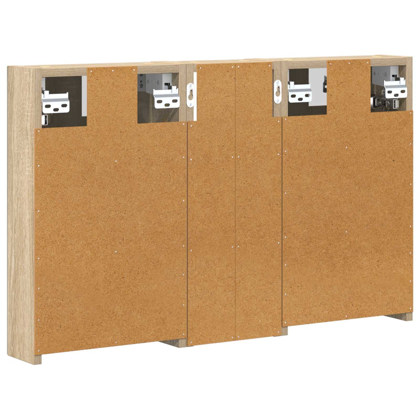 vidaXL Bathroom Cabinet Set 3 pcs 80 x 10.5 x 50 cm Engineered wood