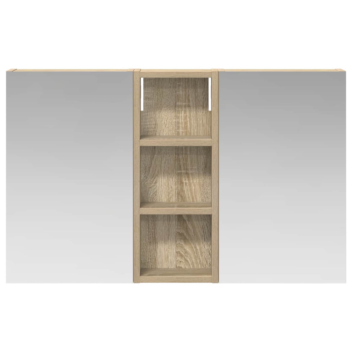 vidaXL Bathroom Cabinet Set 3 pcs 80 x 10.5 x 50 cm Engineered wood