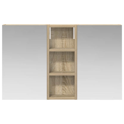vidaXL Bathroom Cabinet Set 3 pcs 80 x 10.5 x 50 cm Engineered wood