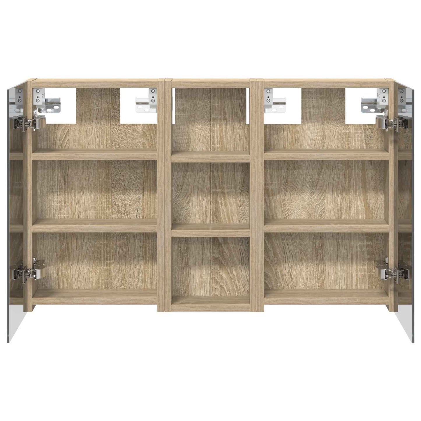 vidaXL Bathroom Cabinet Set 3 pcs 80 x 10.5 x 50 cm Engineered wood