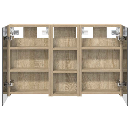 vidaXL Bathroom Cabinet Set 3 pcs 80 x 10.5 x 50 cm Engineered wood