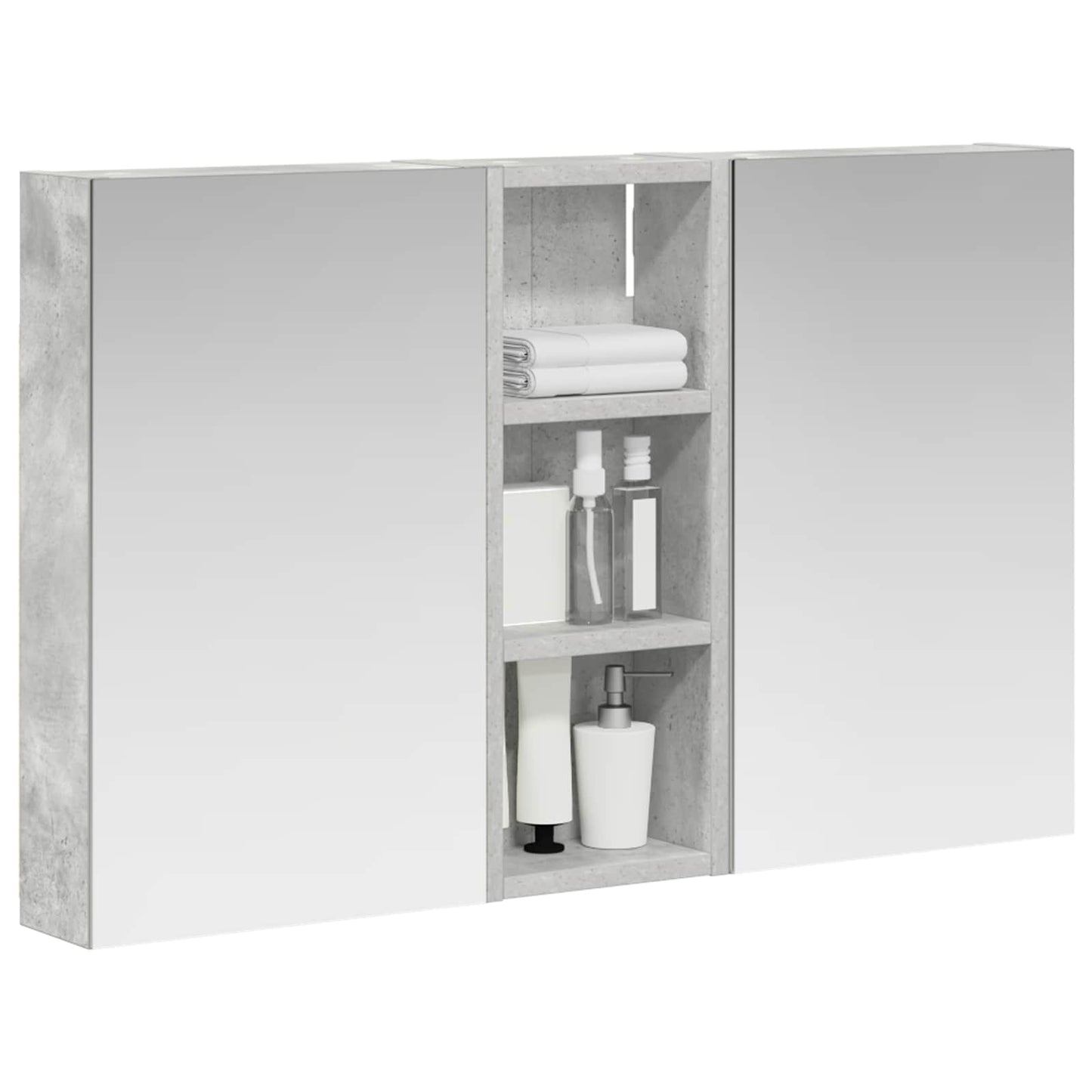 vidaXL Bathroom Cabinet Set 3 pcs 80 x 10.5 x 50 cm Engineered wood