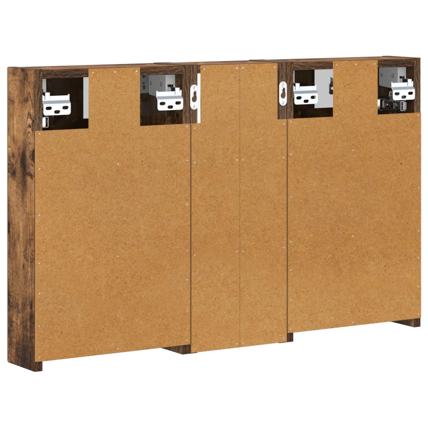 vidaXL Bathroom Cabinet Set 3 pcs 80 x 10.5 x 50 cm Engineered wood