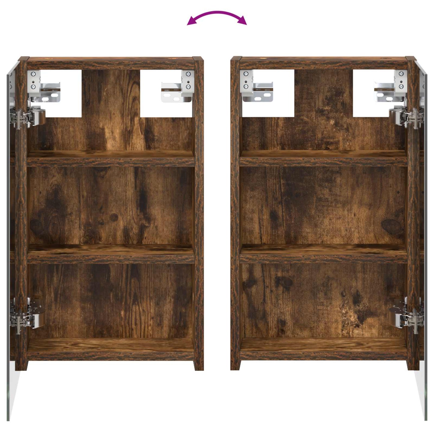 vidaXL Bathroom Cabinet Set 3 pcs 80 x 10.5 x 50 cm Engineered wood