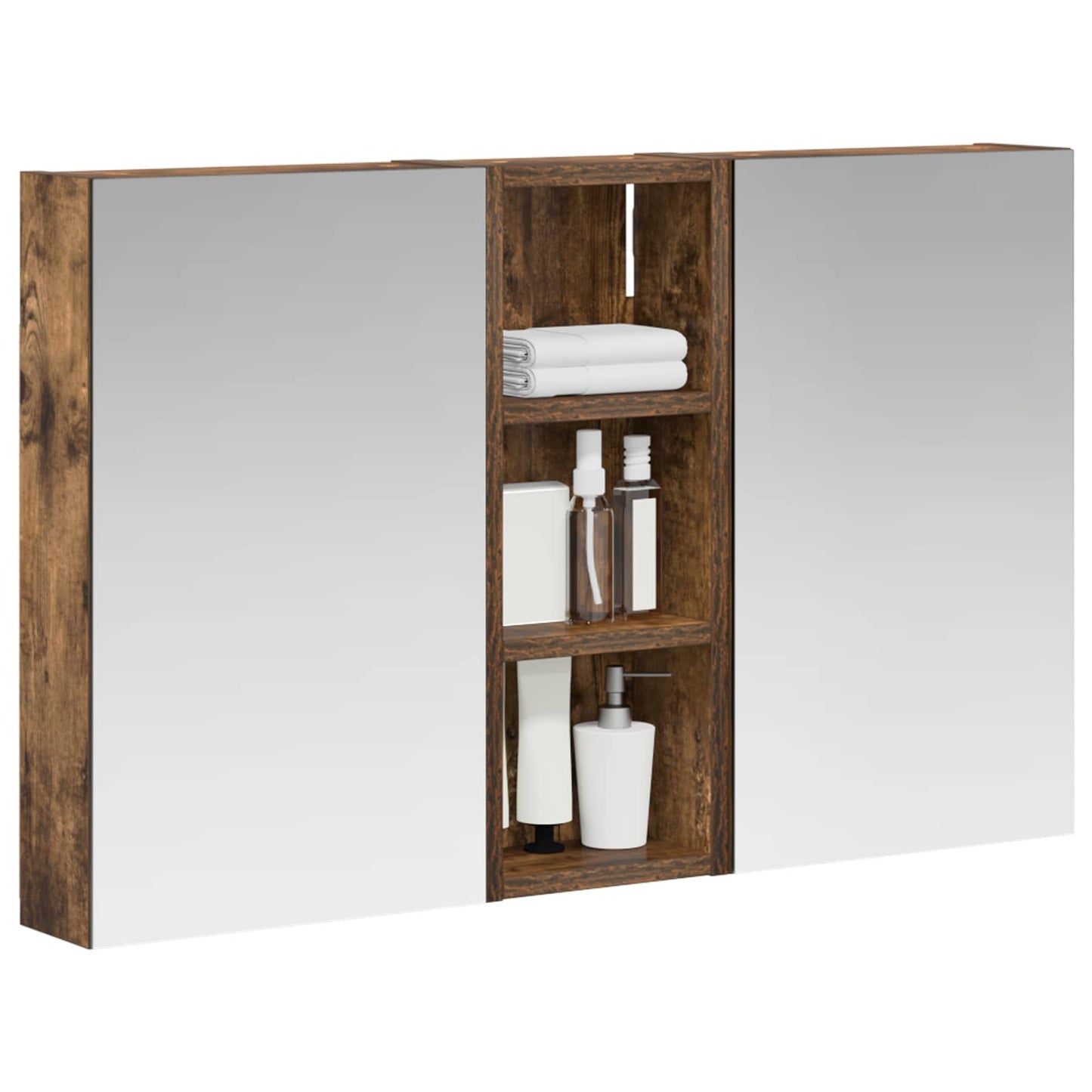 vidaXL Bathroom Cabinet Set 3 pcs 80 x 10.5 x 50 cm Engineered wood