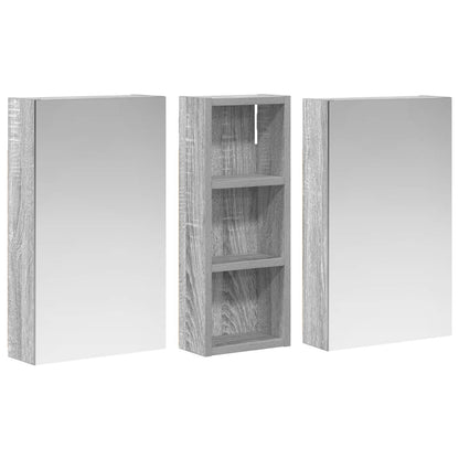 vidaXL Bathroom Cabinet Set 3 pcs 80 x 10.5 x 50 cm Engineered wood