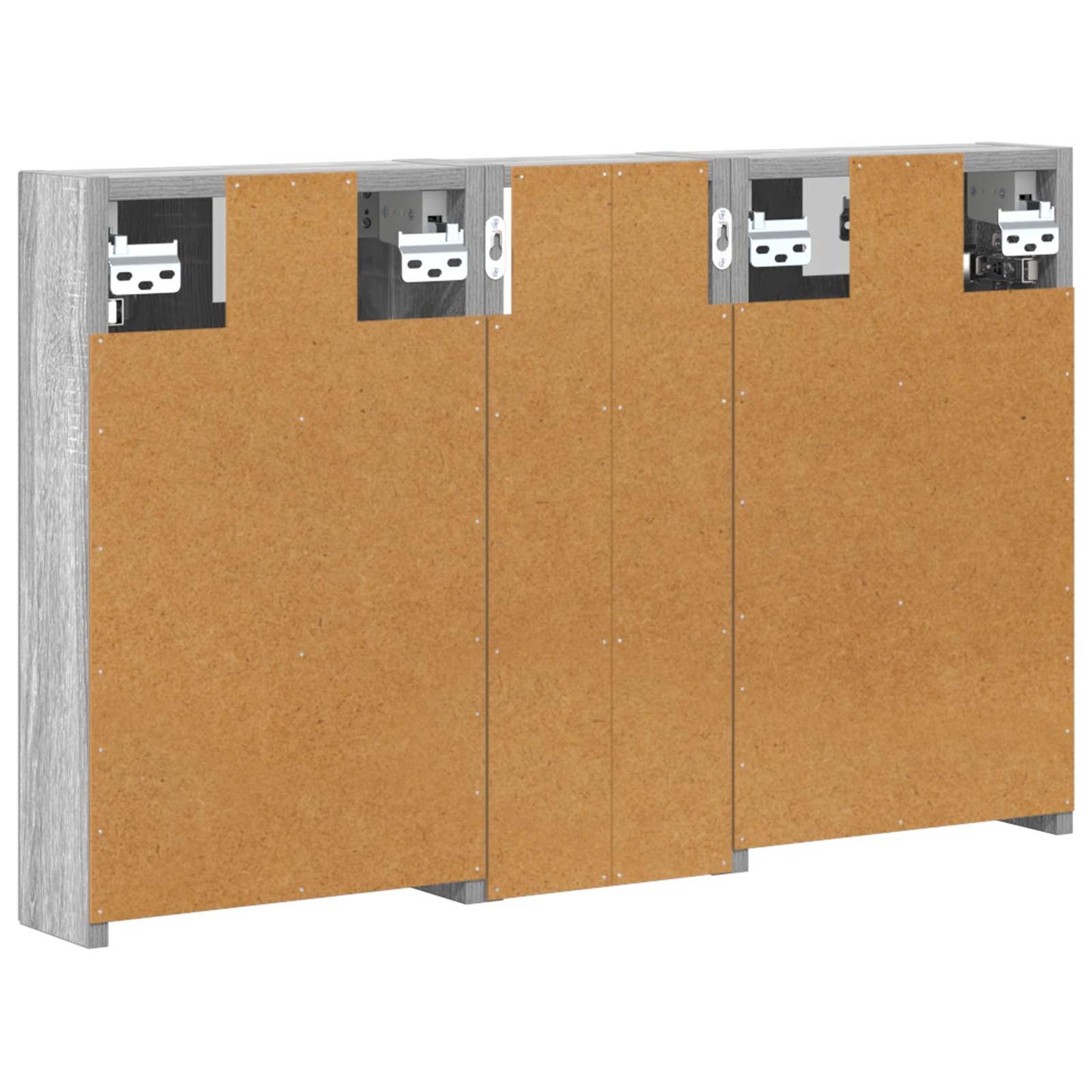 vidaXL Bathroom Cabinet Set 3 pcs 80 x 10.5 x 50 cm Engineered wood