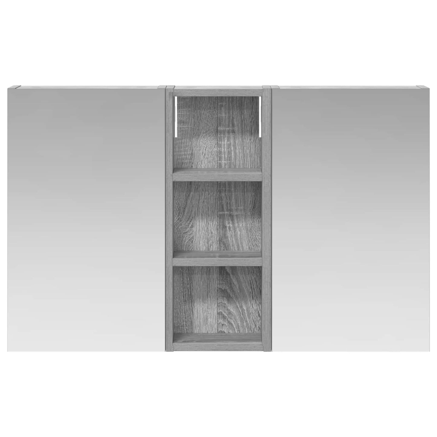 vidaXL Bathroom Cabinet Set 3 pcs 80 x 10.5 x 50 cm Engineered wood