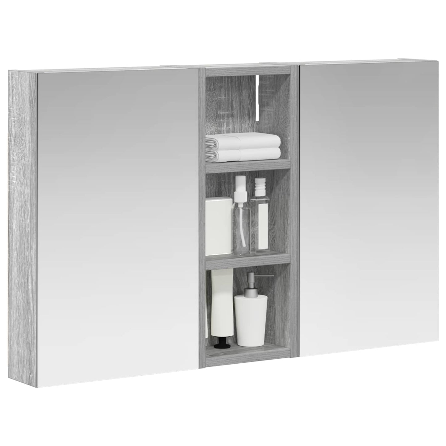 vidaXL Bathroom Cabinet Set 3 pcs 80 x 10.5 x 50 cm Engineered wood