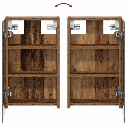 vidaXL Bathroom Cabinet Set 3 pcs 80 x 10.5 x 50 cm Engineered wood