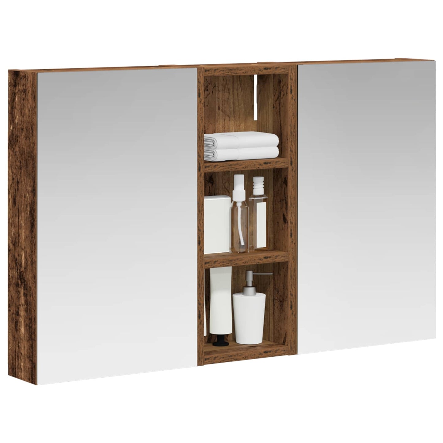 vidaXL Bathroom Cabinet Set 3 pcs 80 x 10.5 x 50 cm Engineered wood