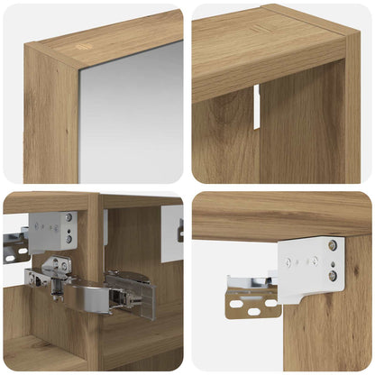 vidaXL Bathroom Cabinet Set 3 pcs 80 x 10.5 x 50 cm Engineered wood