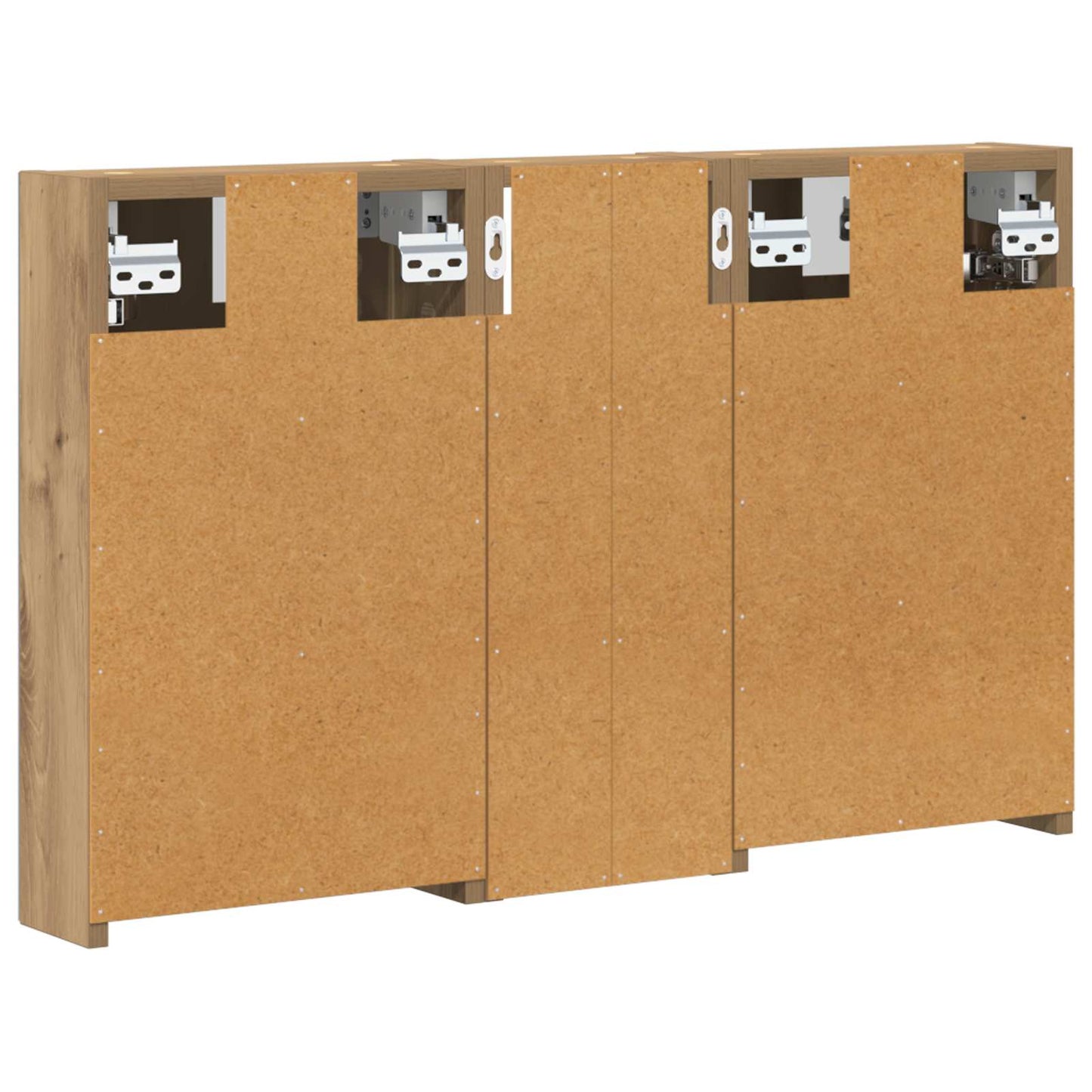vidaXL Bathroom Cabinet Set 3 pcs 80 x 10.5 x 50 cm Engineered wood