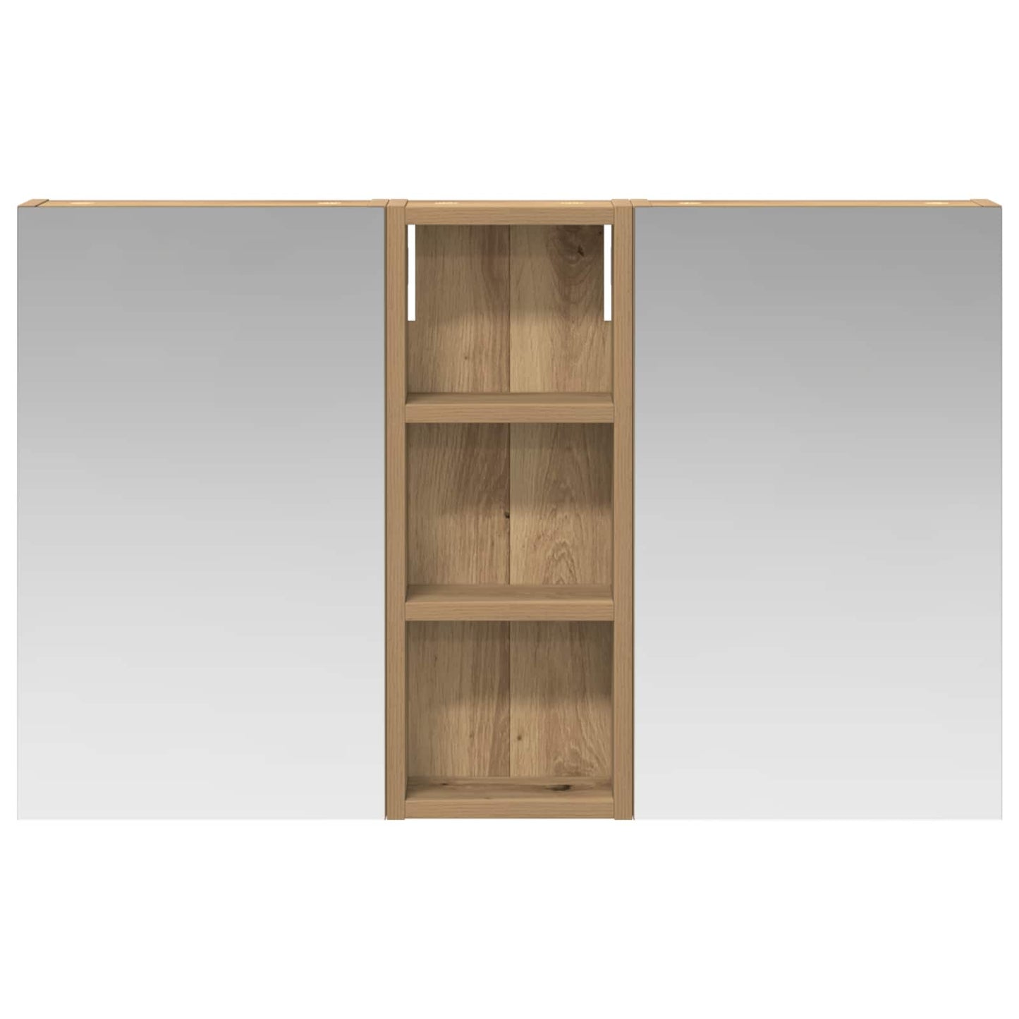 vidaXL Bathroom Cabinet Set 3 pcs 80 x 10.5 x 50 cm Engineered wood