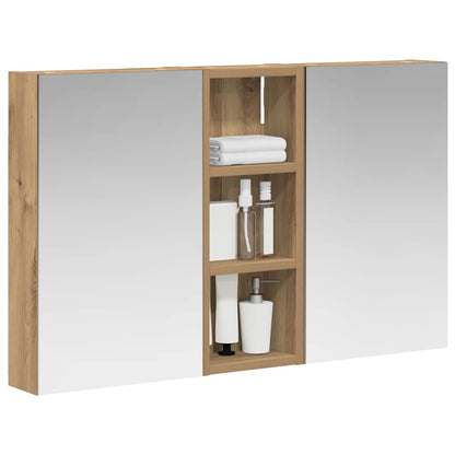vidaXL Bathroom Cabinet Set 3 pcs 80 x 10.5 x 50 cm Engineered wood