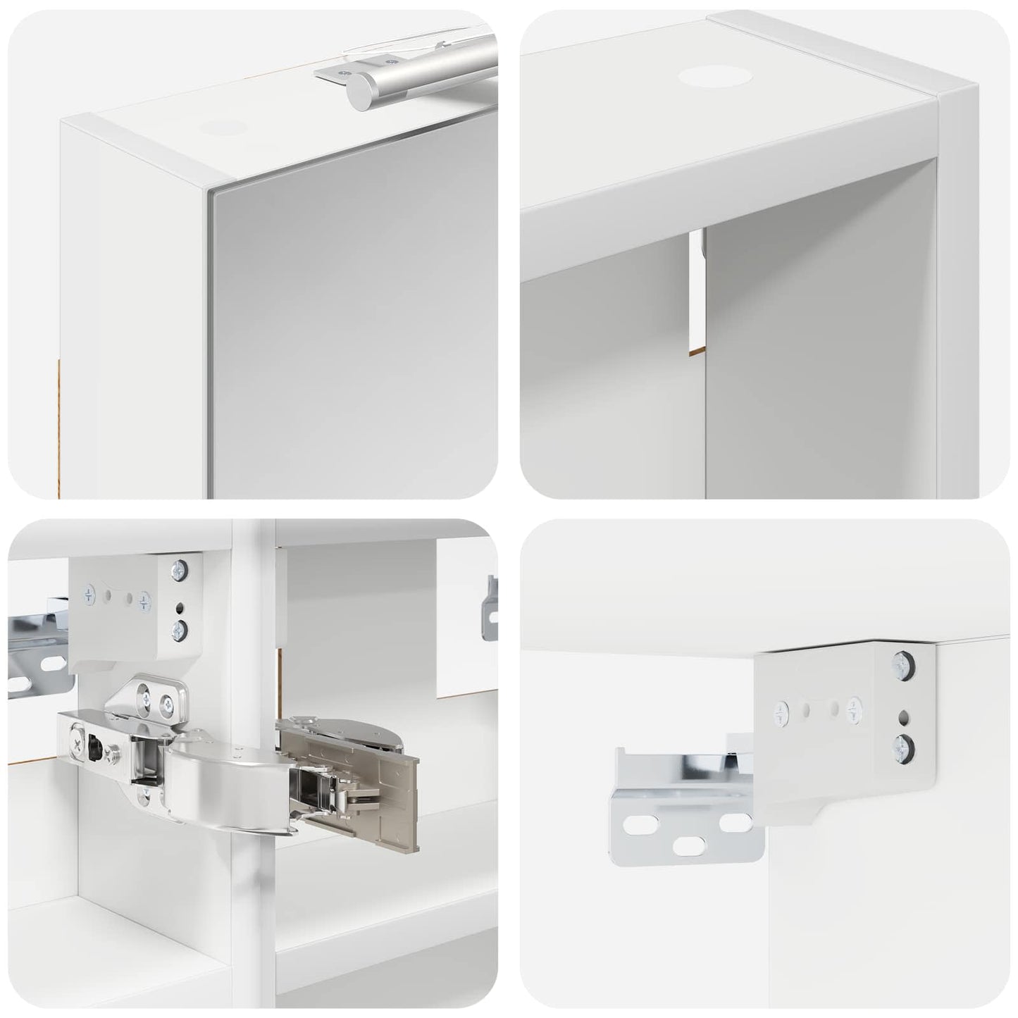 vidaXL Bathroom Cabinet Set 3 pcs 80 x 10.5 x 50 cm Engineered wood