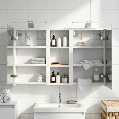 vidaXL Bathroom Cabinet Set 3 pcs 80 x 10.5 x 50 cm Engineered wood
