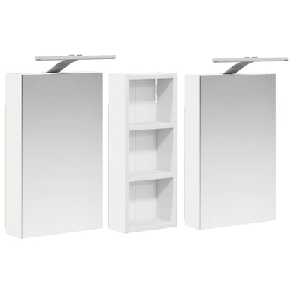 vidaXL Bathroom Cabinet Set 3 pcs 80 x 10.5 x 50 cm Engineered wood