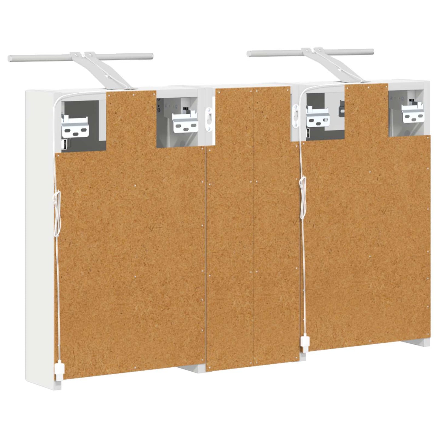 vidaXL Bathroom Cabinet Set 3 pcs 80 x 10.5 x 50 cm Engineered wood